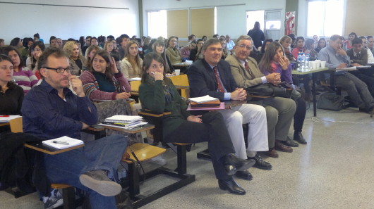 Disertantes de las Jornada...de izquierda a derecha... Dr. Walter Santa Cruz; Dr. Guillermo Gonzalez; Lic. Juan Manuel Miguens; Dra. María Lucia Stotani